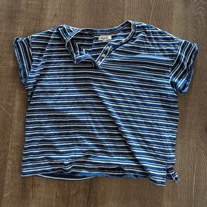 Madewell Blue + White Stripe T-Shirt